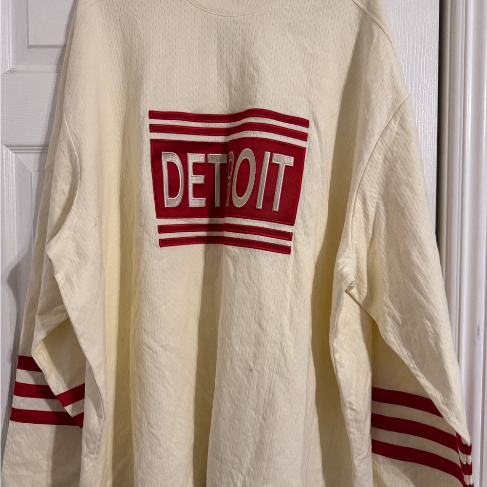 Detroit football shirt. Embroidered.  Original price $110